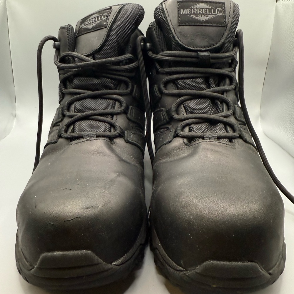 Merrell Men's Black mid tactical Boots - Picture 2 of 3